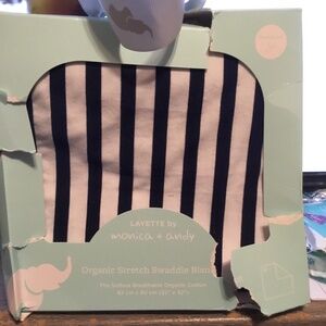 New Layette by Monica + Andy organic stretch swaddle blanket